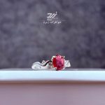 انگشتر نقره زنانه یاقوت سرخ آفریقایی