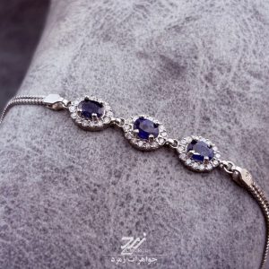 دستبند زنانه جواهری یاقوت کبود آفریقایی