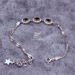 دستبند نقره زنانه جواهری الکساندریت