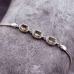 دستبند نقره زنانه جواهری الکساندریت