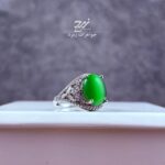 انگشتر نقره زنانه چشم گربه