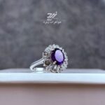 انگشتر نقره زنانه آمیتیست