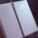 دستبند نقره جواهری مردانه طرح کرال کار ترک
