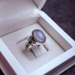 انگشتر نقره مردانه عقیق سوسنی