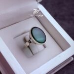 انگشتر نقره مردانه عقیق سبز