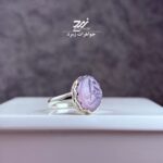 انگشتر نقره زنانه عقیق سوسنی حکاکی یا زهرا