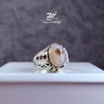 انگشتر نقره مردانه عقیق شجر نقش ققنوس
