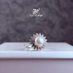 انگشتر نقره زنانه مروارید پرورشی اصل