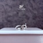 انگشتر نقره زنانه طرح ماهی