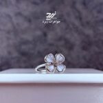انگشتر نقره زنانه طرح گل