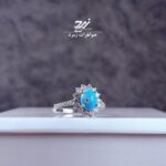 انگشتر نقره زنانه فیروزه نیشابور