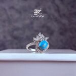انگشتر نقره زنانه فیروزه نیشابور
