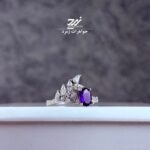 انگشتر نقره زنانه آمیتیست