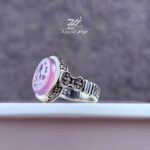 انگشتر نقره مردانه عقیق سوسنی حکاکی یا رقیه