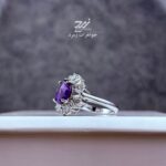 انگشتر نقره زنانه آمیتیست