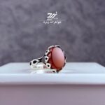 انگشتر نقره مردانه عقیق سرخ