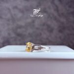 انگشتر نقره زنانه جواهری سیترین