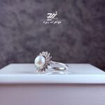 انگشتر نقره زنانه مروارید پرورشی اصل
