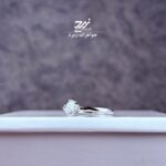 انگشتر نقره زنانه طرح تک نگین