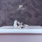 انگشتر نقره زنانه طرح پروانه