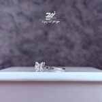 انگشتر نقره زنانه طرح پروانه