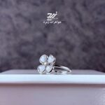 انگشتر نقره زنانه طرح گل