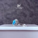 انگشتر نقره زنانه فیروزه نیشابور