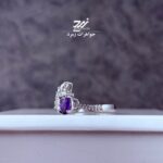 انگشتر نقره زنانه آمیتیست
