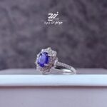 انگشتر نقره زنانه یاقوت کبود