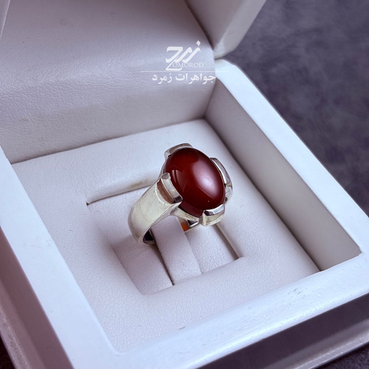 انگشتر نقره مردانه عقیق سرخ انگشتر نقره مردانه عقیق سرخ