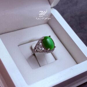 انگشتر نقره زنانه چشم گربه