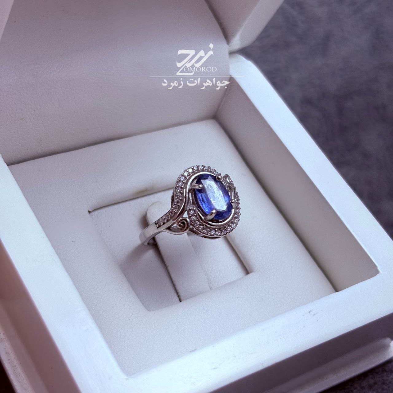 انگشتر نقره زنانه کیانیت انگشتر نقره زنانه کیانیت