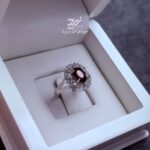 انگشتر نقره زنانه گارنت