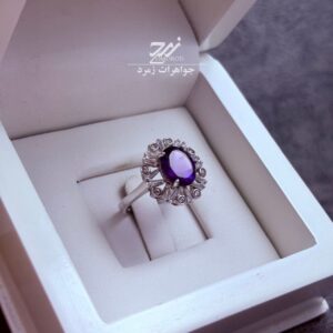 انگشتر نقره زنانه آمیتیست