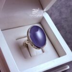 انگشتر نقره مردانه عقیق کبود یمنی حرز کبیر امام جواد (ع)