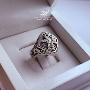 انگشتر نقره مردانه طرح خیبر