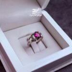 انگشتر نقره زنانه تورمالین