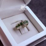 حلقه نقره مردانه زمرد زامبیا