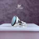 انگشتر نقره مردانه عقیق سبز