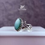 انگشتر نقره مردانه عقیق سبز