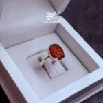 انگشتر نقره زنانه عقیق سرخ حکاکی حسین