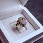 انگشتر نقره مردانه عقیق شجر نقش ققنوس