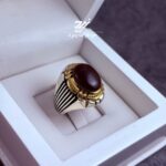 انگشتر نقره مردانه عقیق یمنی جزء