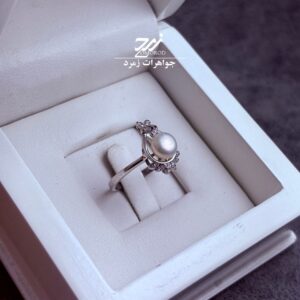 انگشتر نقره زنانه مروارید پرورشی اصل
