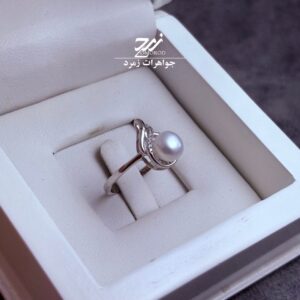 انگشتر نقره زنانه مروارید پرورشی اصل