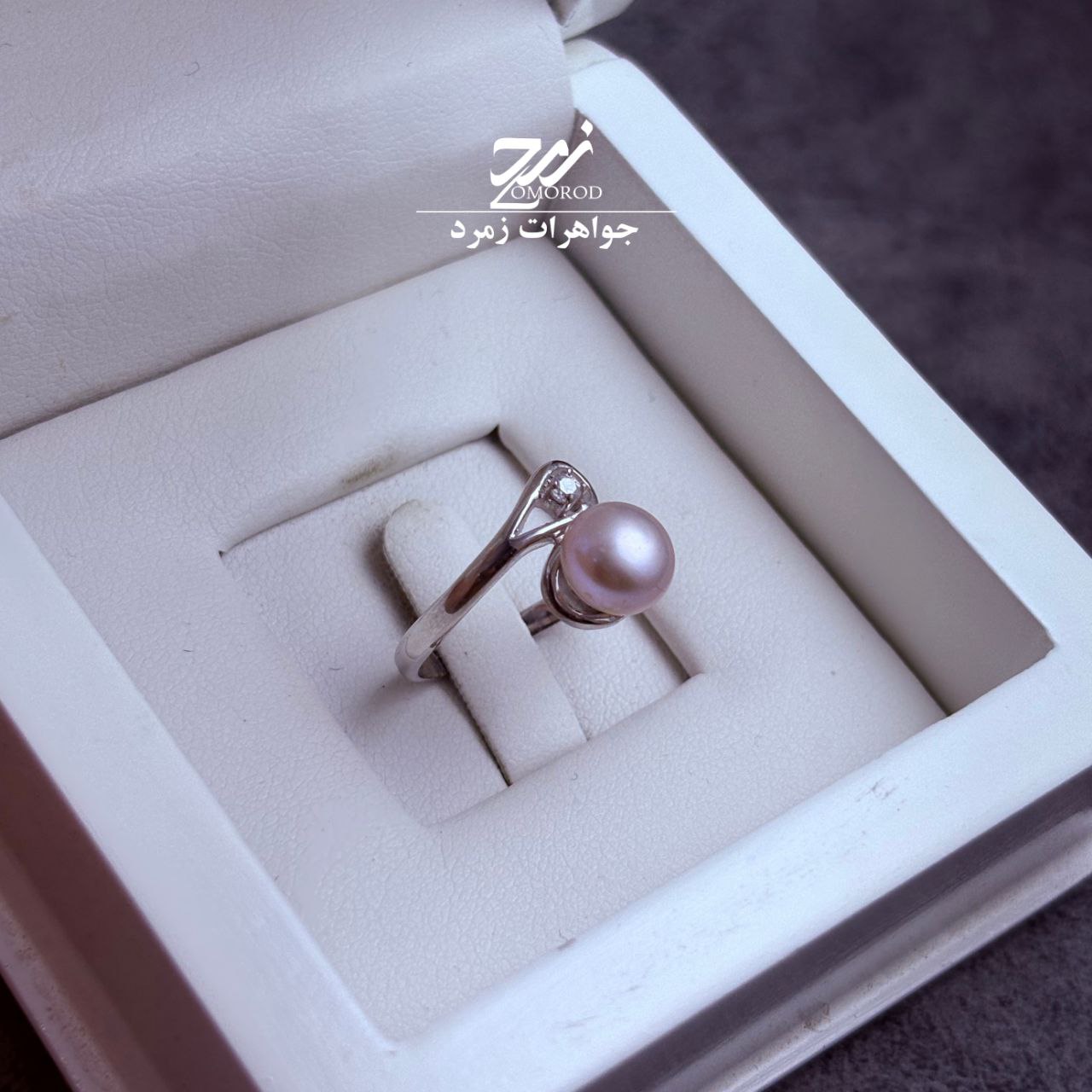 انگشتر نقره زنانه مروارید پرورشی اصل انگشتر نقره زنانه مروارید پرورشی اصل