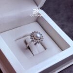 انگشتر نقره زنانه مروارید پرورشی اصل