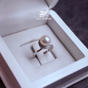 انگشتر نقره زنانه مروارید پرورشی اصل