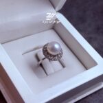 انگشتر نقره زنانه مروارید پرورشی اصل