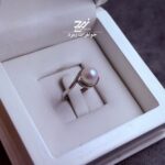 انگشتر نقره زنانه مروارید پرورشی اصل